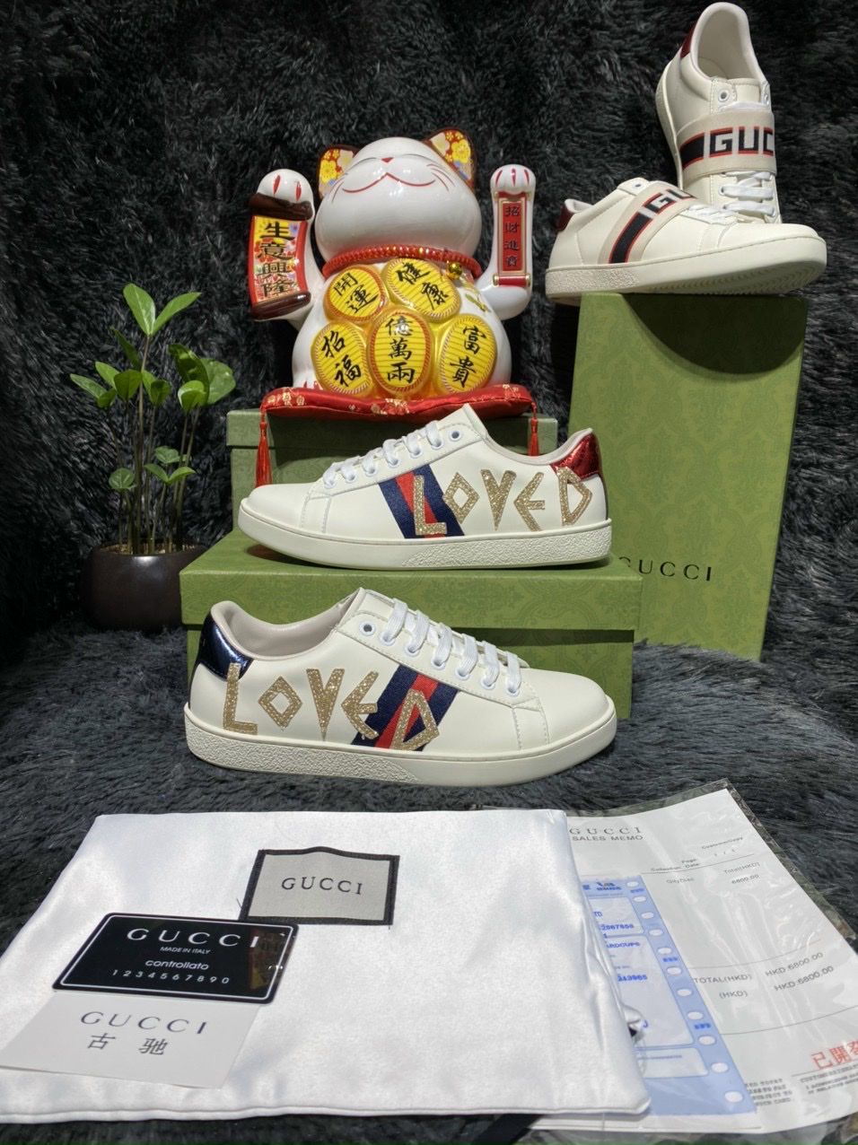 giÃ y gucci ace loved rep 11