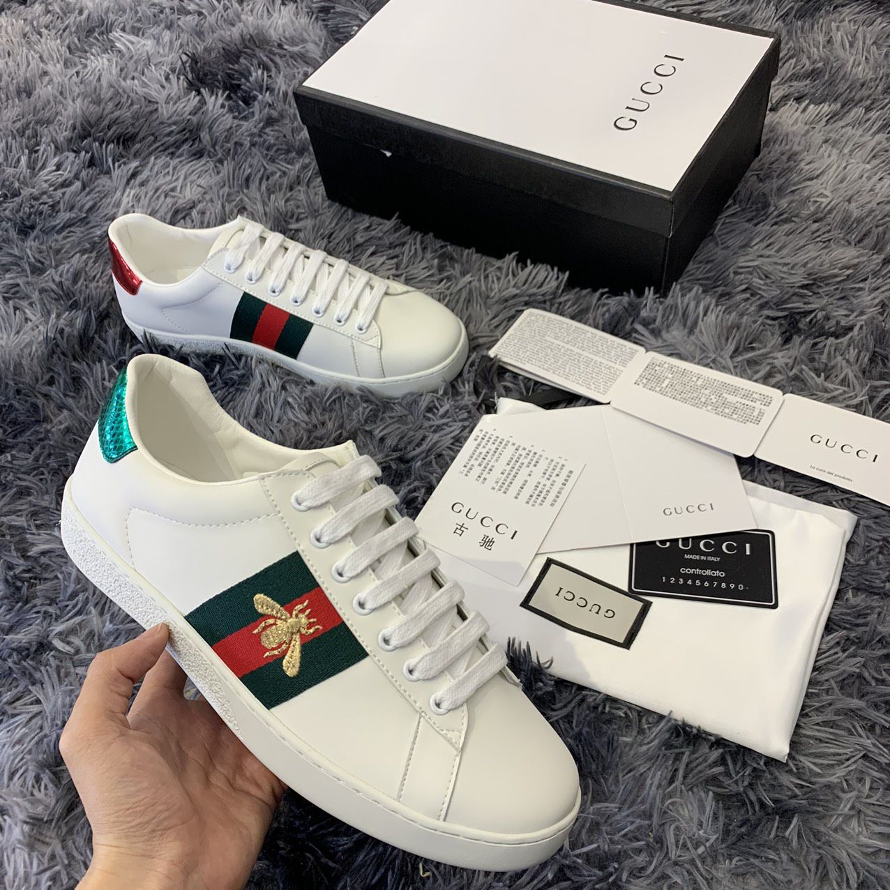 Giày Gucci Ong Ace Bee rep 1:1
