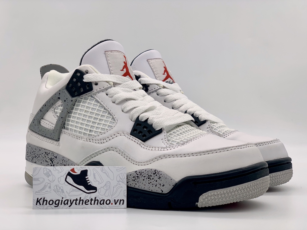 GiÃ y Nike air Jordan 4 Retro White Cement replica