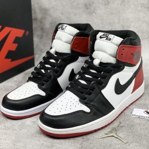 giày Nike Air Jordan 1 Black Toe high cổ cao