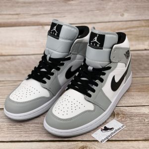 GiÃ y Nike Air Jordan 1 Mid Light Smoke Grey rep 11