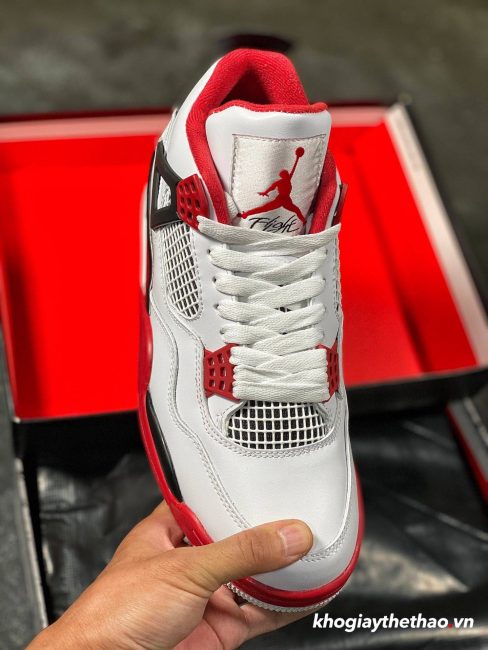 GiaÌ€y Nike Air Jordan 4 Fire Red Like Auth