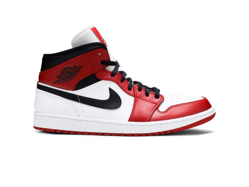 GiÃ y Nike Air Jordan 1 Mid Chicago â€˜White Toeâ€™