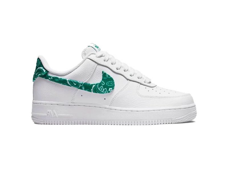 GiÃ y Nike Air Force 1 Low '07 Essential White Green Paisley Rep 1:1