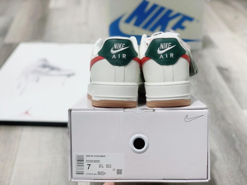 GiÃ y Nike Air Force 1 Low ID Gucci Cream Green Red Like Auth